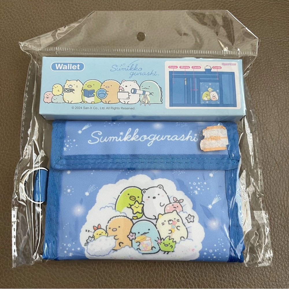 BNWT Japan Sumikko Gurashi kids Folded Wallet